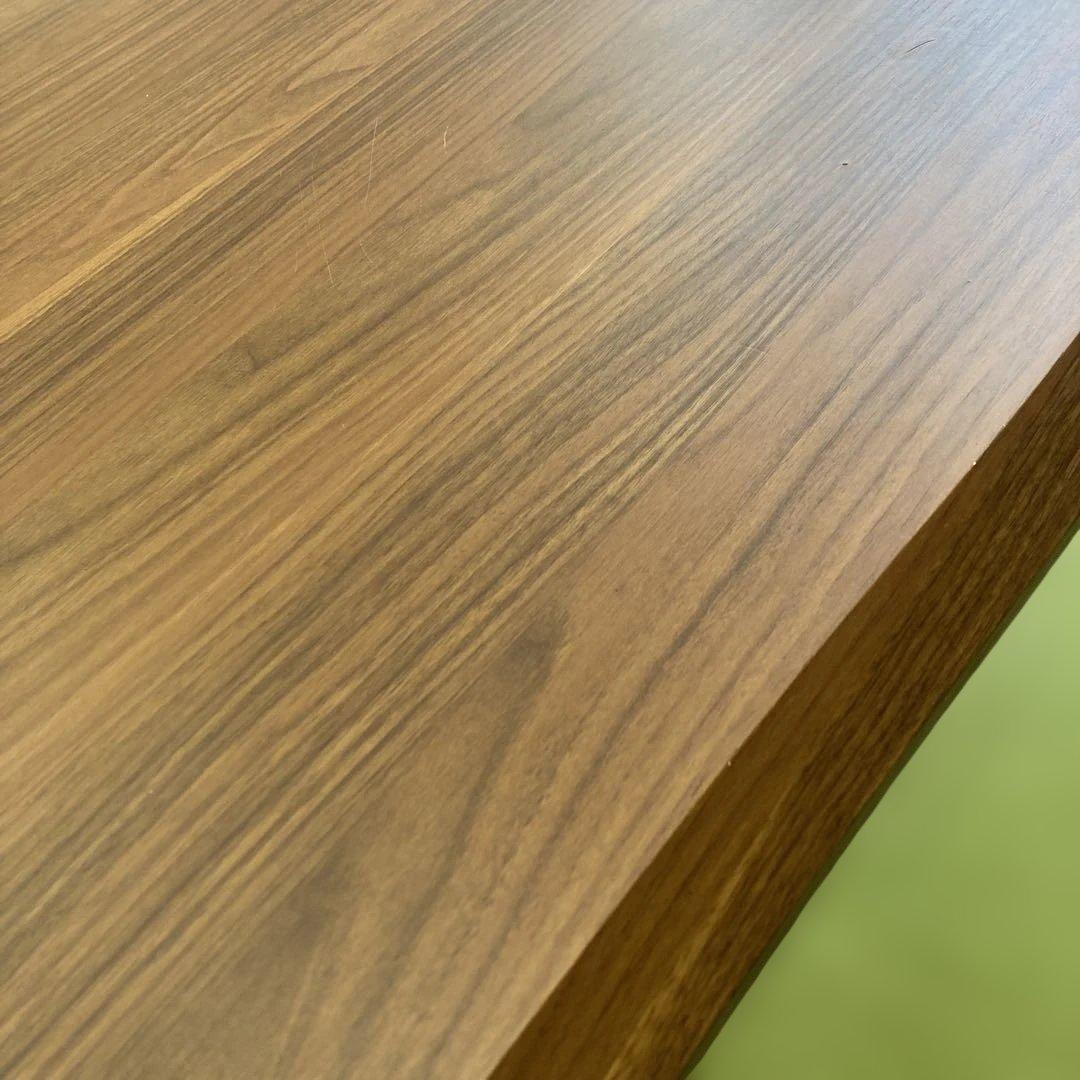 モダン木製ダイニングテーブル　直接引取り