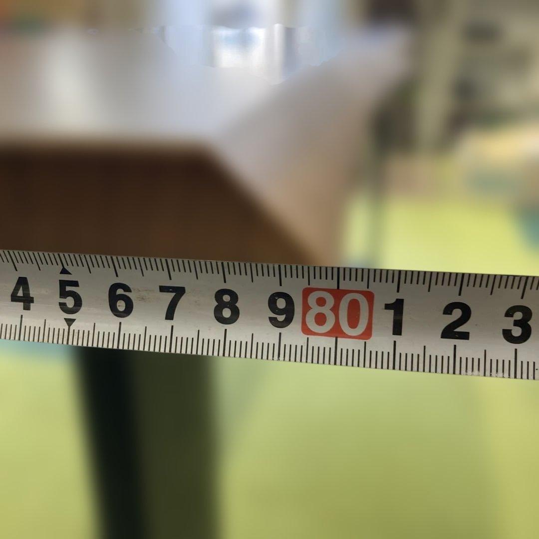 モダン木製ダイニングテーブル　直接引取り