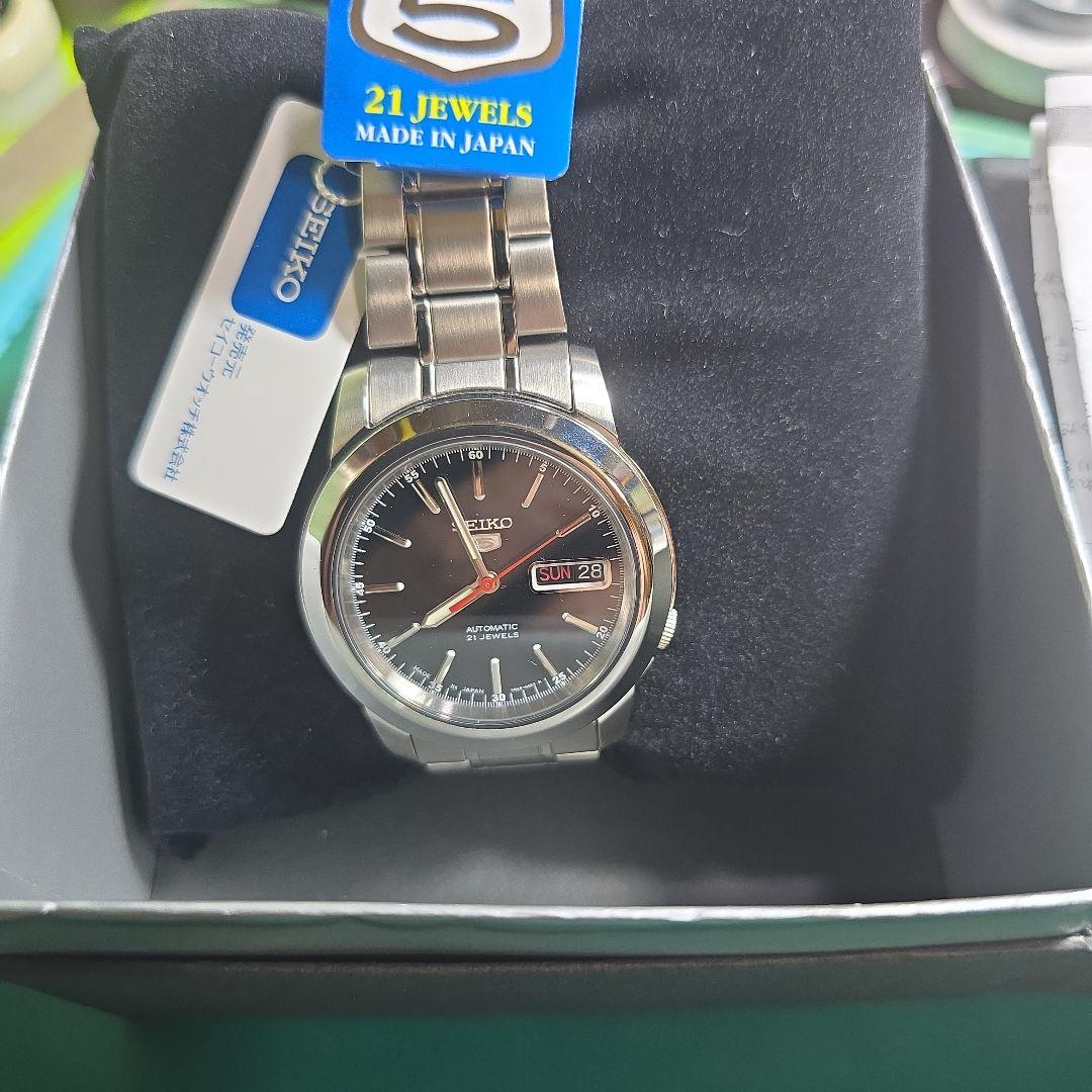 新品、SEIKO ５ ７Ｓ２６ 自動巻き腕時計 21 JEWELSです。