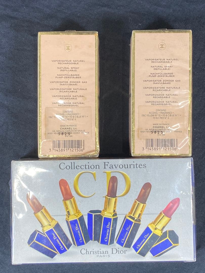 未開封CHANEL ALLURE香水7.5ml×2+DIOR口紅 3点