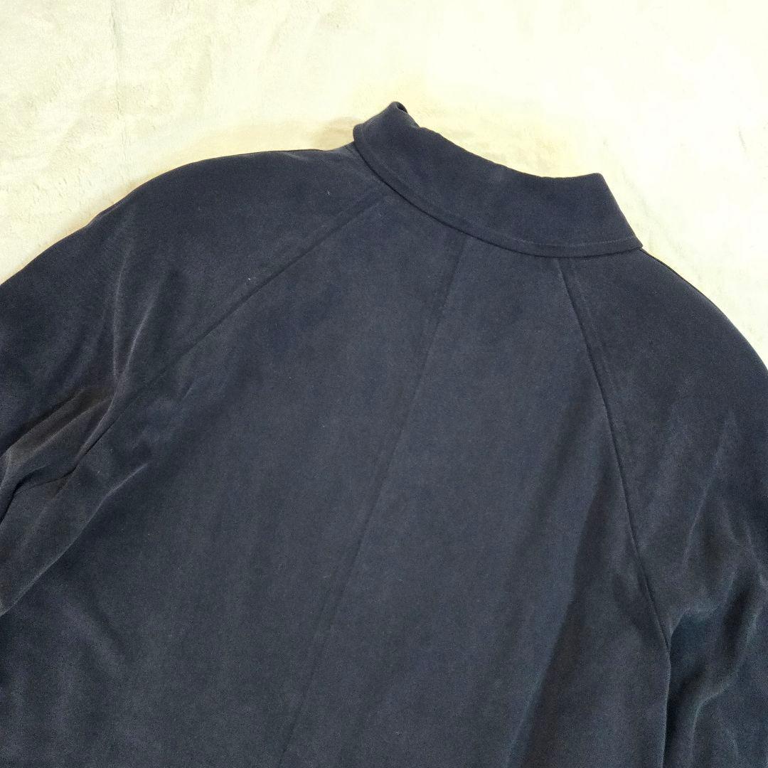 ​【極上の艶】アクアスキュータム シルク100% ステンカラーコート ライナーL