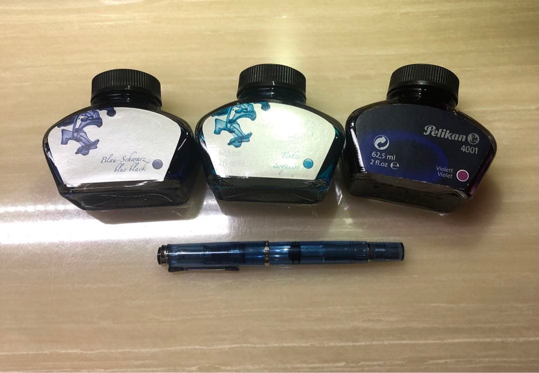 ペリカン　M205 デモンストレーターブルー　EF インクまとめ売り