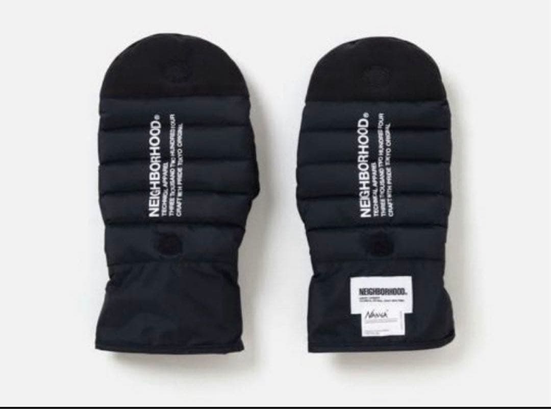 小物 L NEIGHBORHOOD x NANGA Down Gloves Black