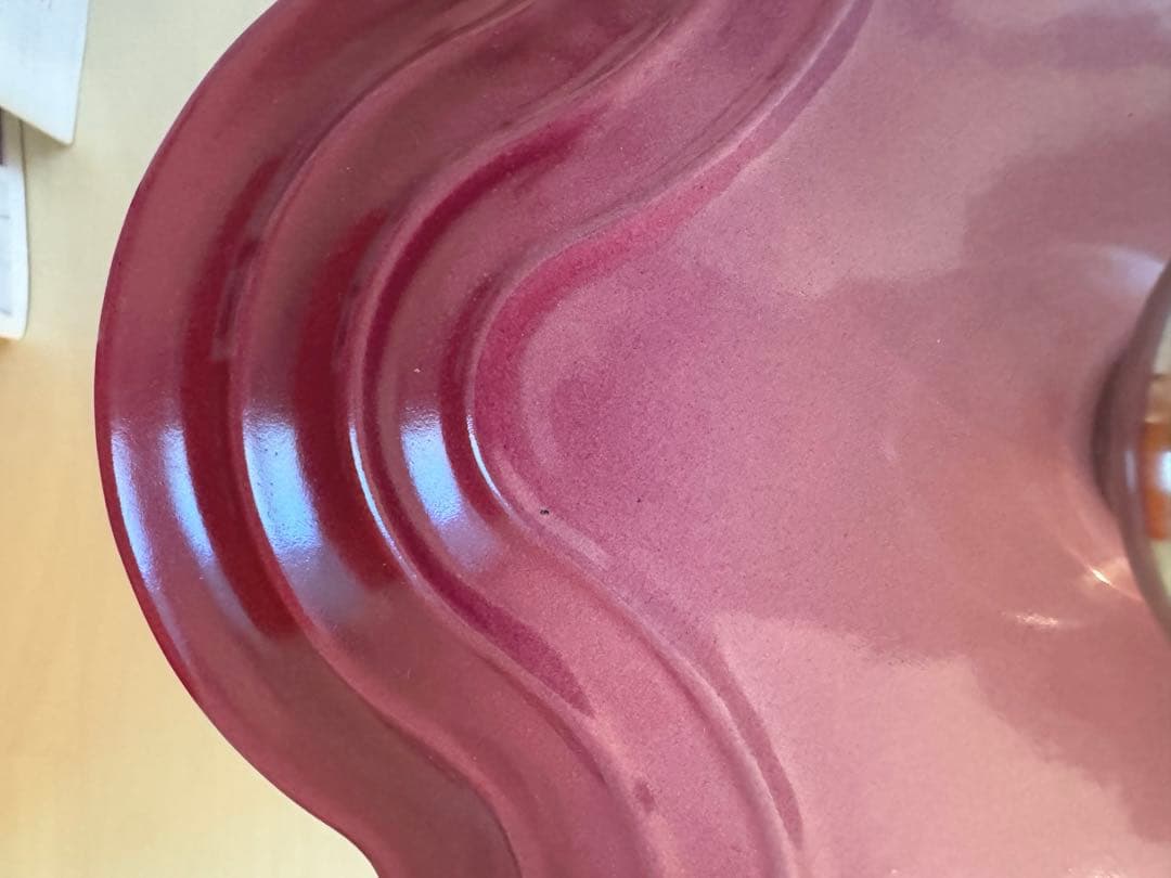 新品未使用品　LE CREUSET ルクルーゼ ココットフルール ベリー 両手鍋