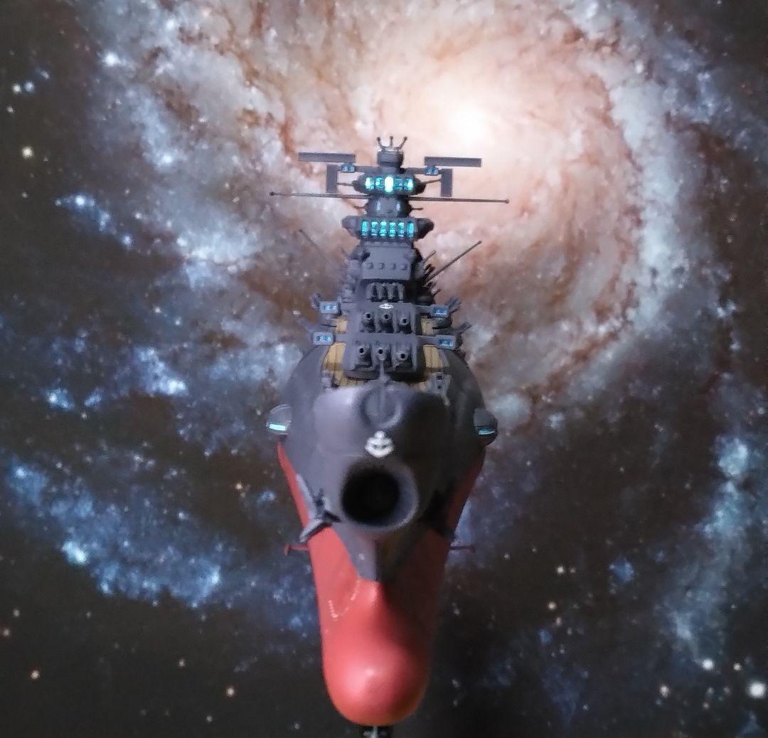 ワ*ル様 1/1000宇宙戦艦ヤマト3199 LED発光全塗装完成品