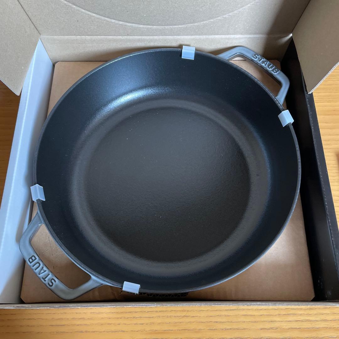 新品ストウブ ブレイザー・ソテー28 cmグレー