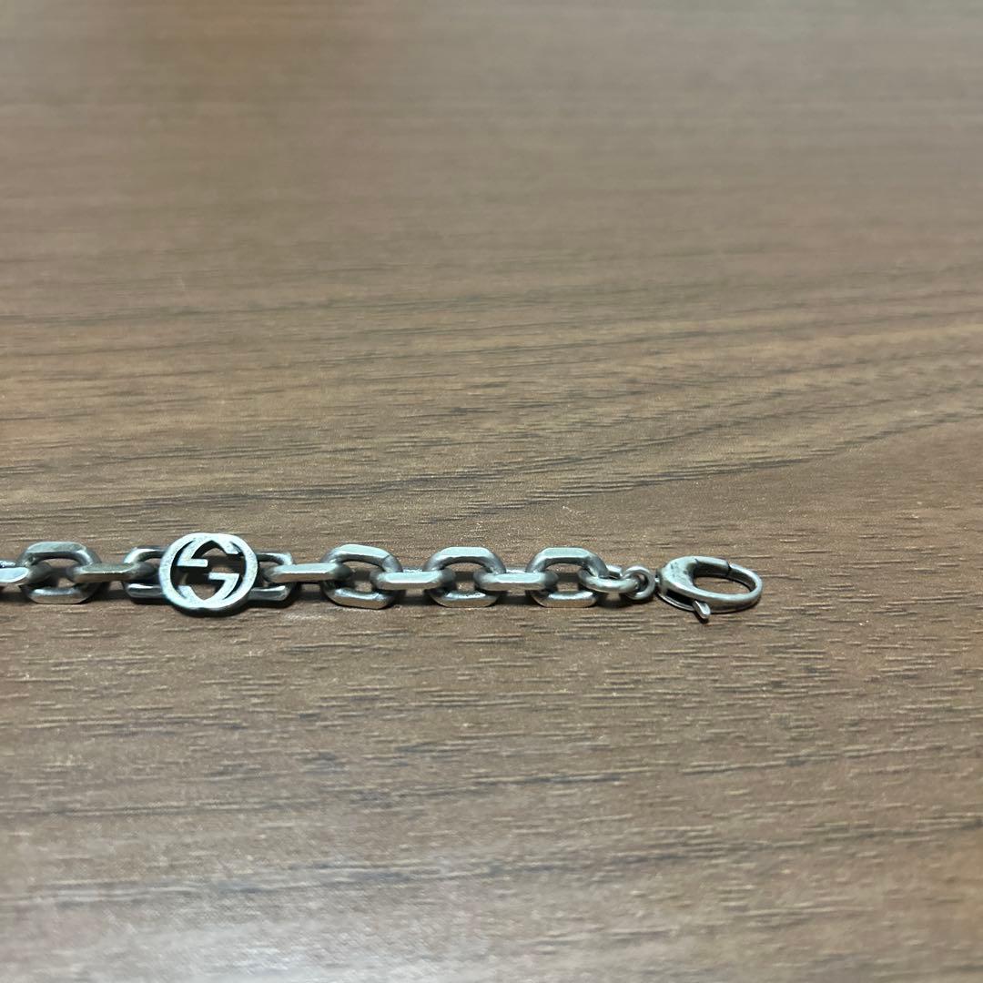 GUCCI インターロッキング　シルバー925 18号