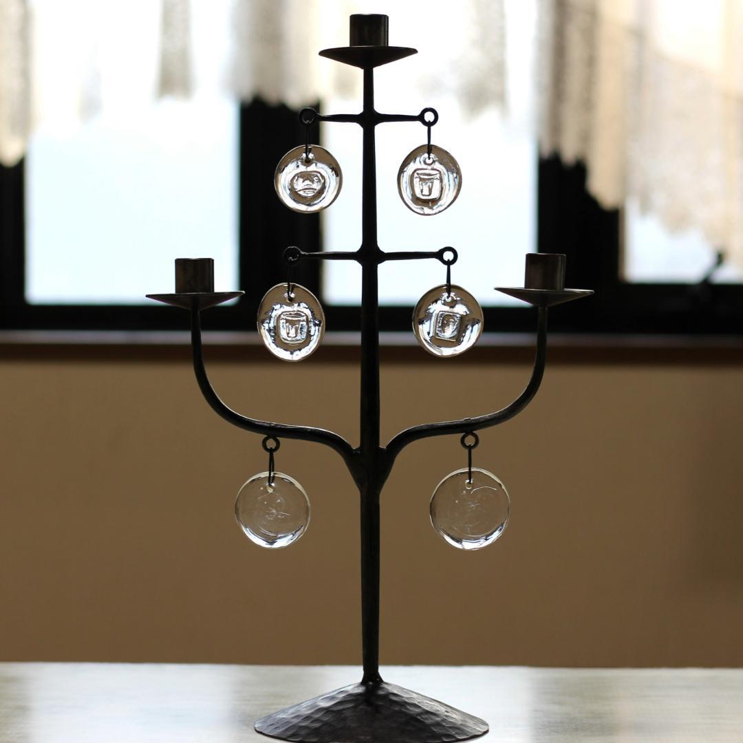 【初期・大・刻印】Erik Hoglund　エリックホグラン　キャンドルホルダー