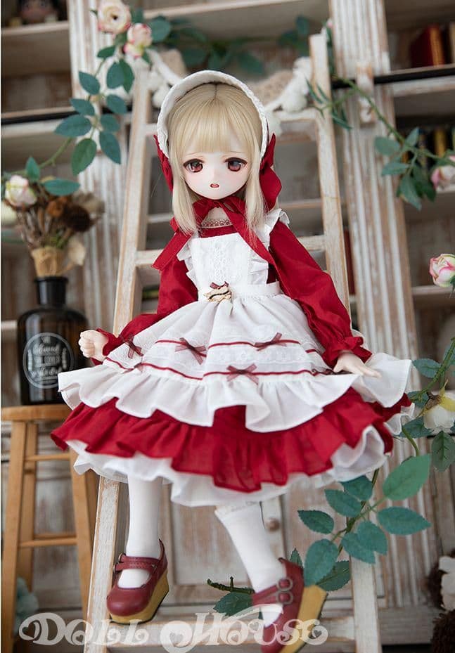 A28 BJD 1/4 ドール 衣装 人形服 メイド服 5点セット ハンドメイド