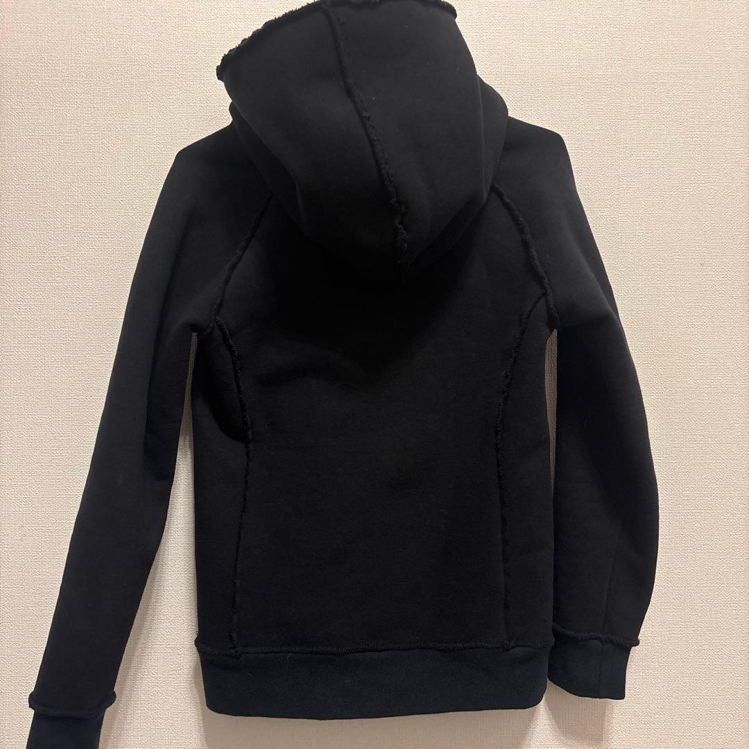 wjk super urake parka ジップアップ パーカー 黒