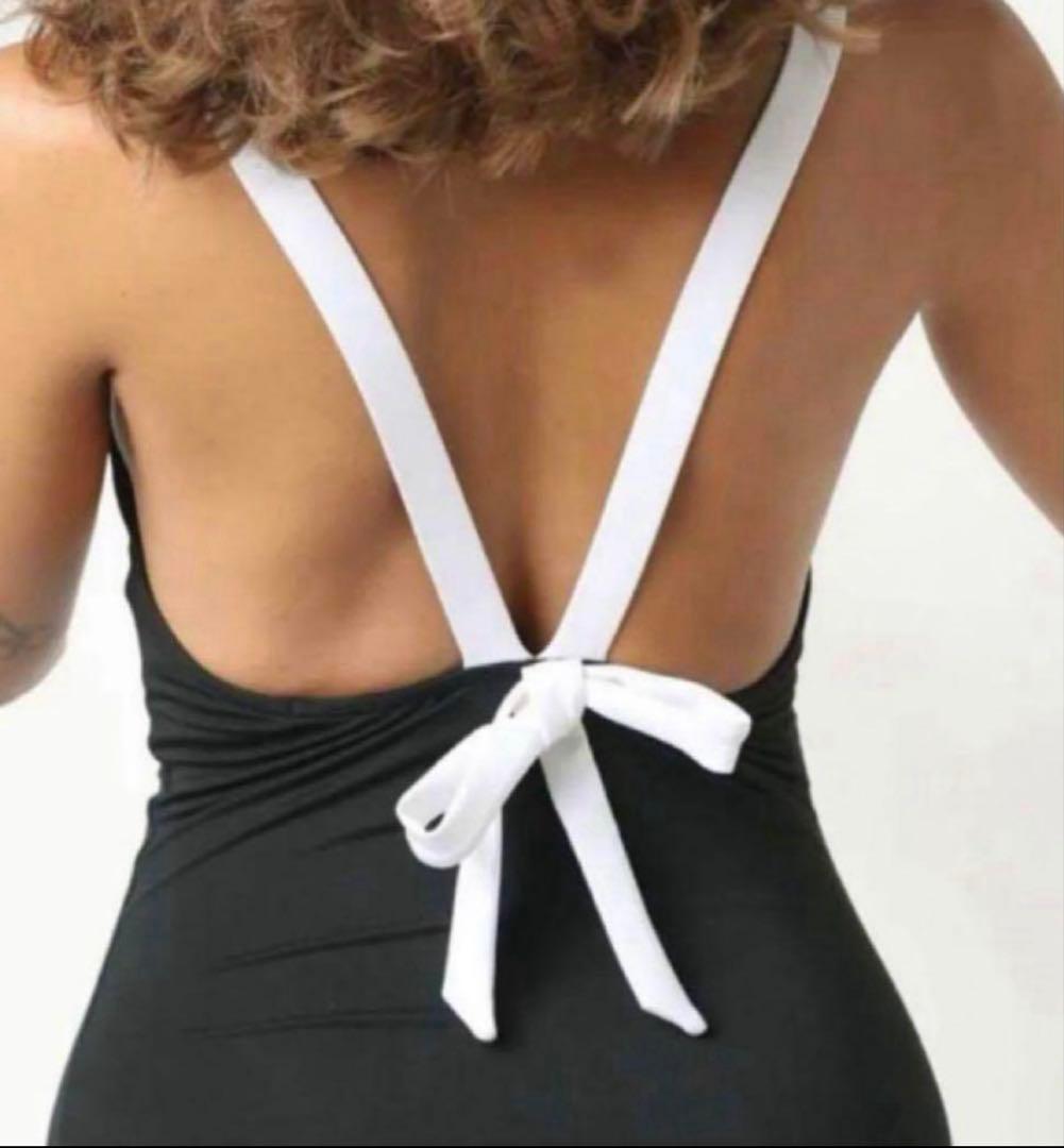 美品⭐️mikomori ミコモリ　バックリボン ワンピース 水着