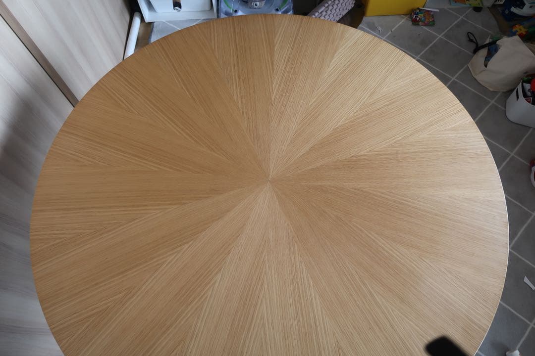 120cm 円形木製　ダイニングテーブル