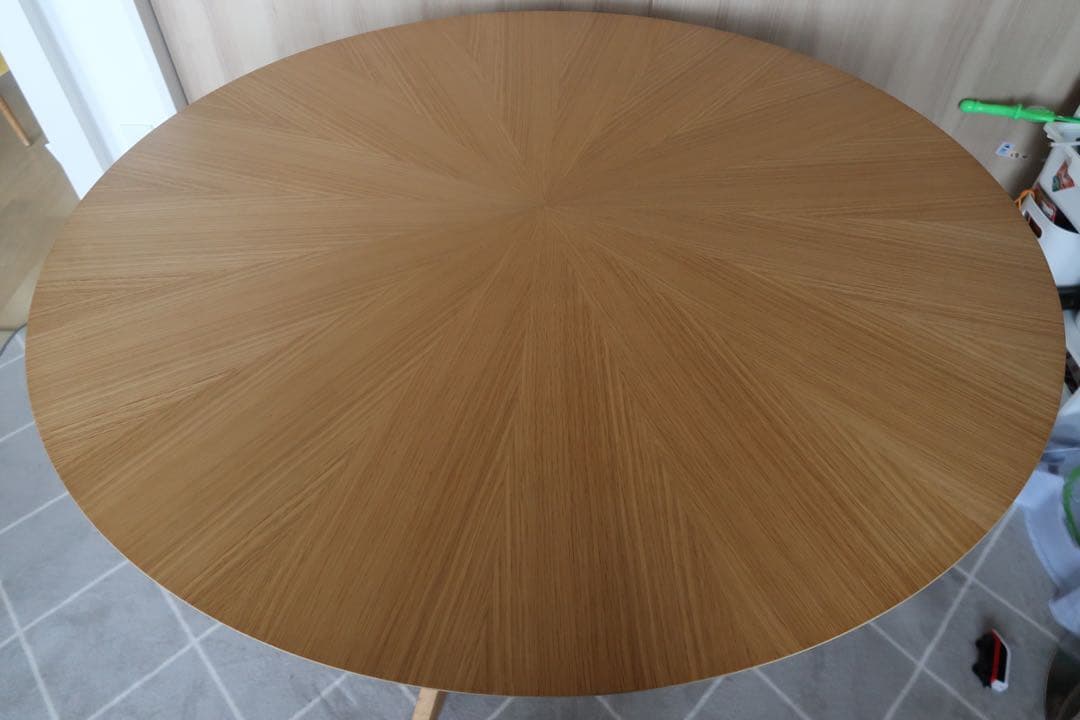 120cm 円形木製　ダイニングテーブル