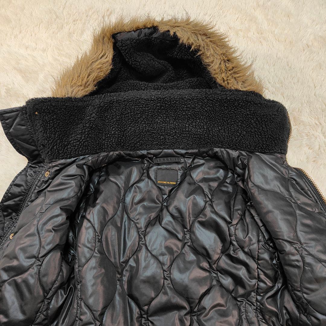 希少✨ヒステリックグラマー 2WAY ワッペン 中綿入りミリタリーコート