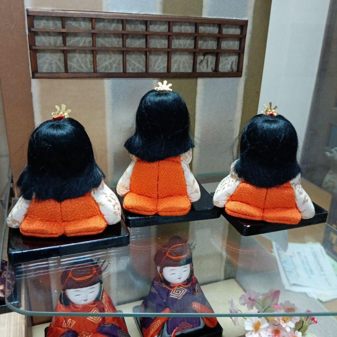 人間国宝　初代原米州作　雛人形　木目込み人形　昭和レトロ　ケース付き