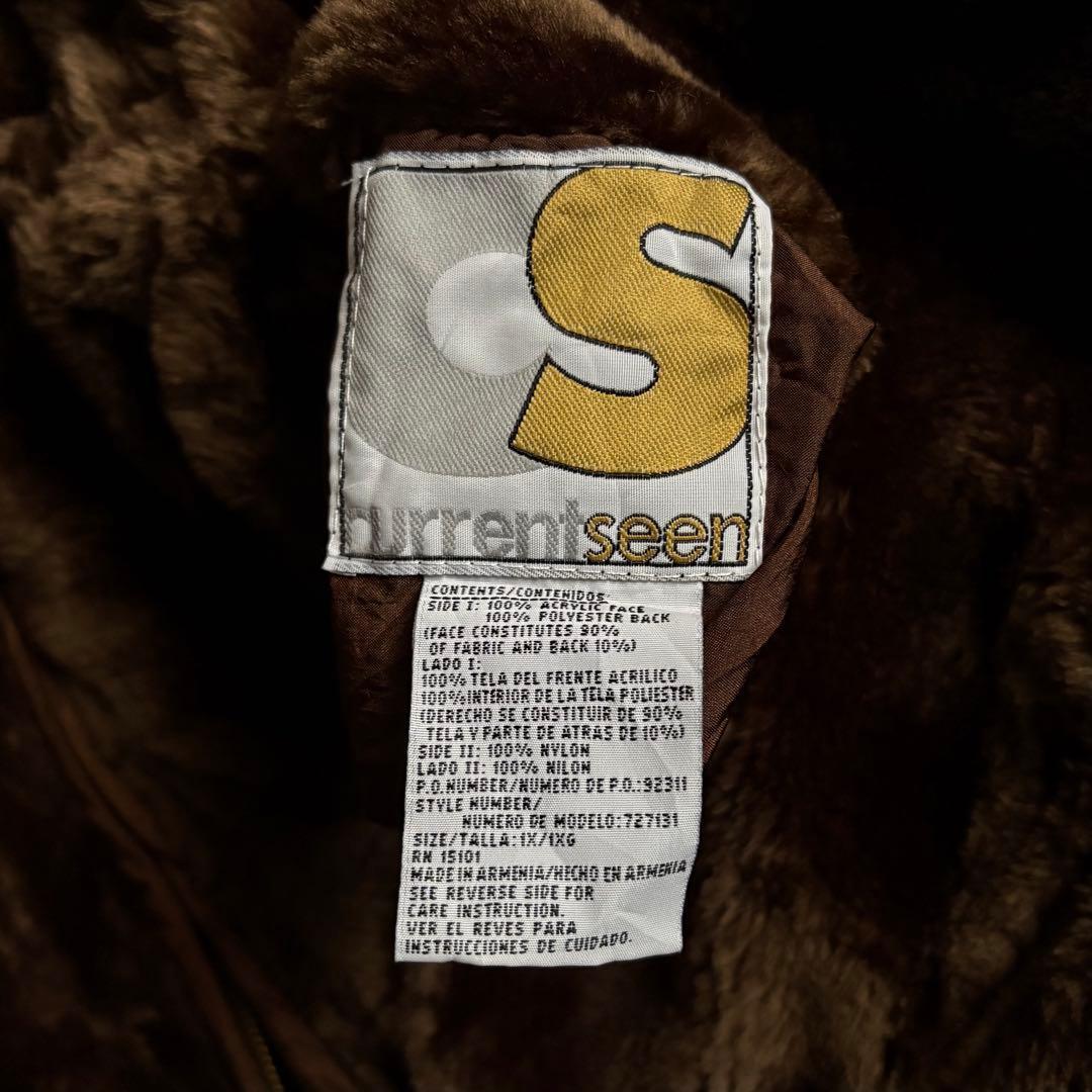 【80s eur vintage】リバーシブル　ファージップパーカー　スペイン製