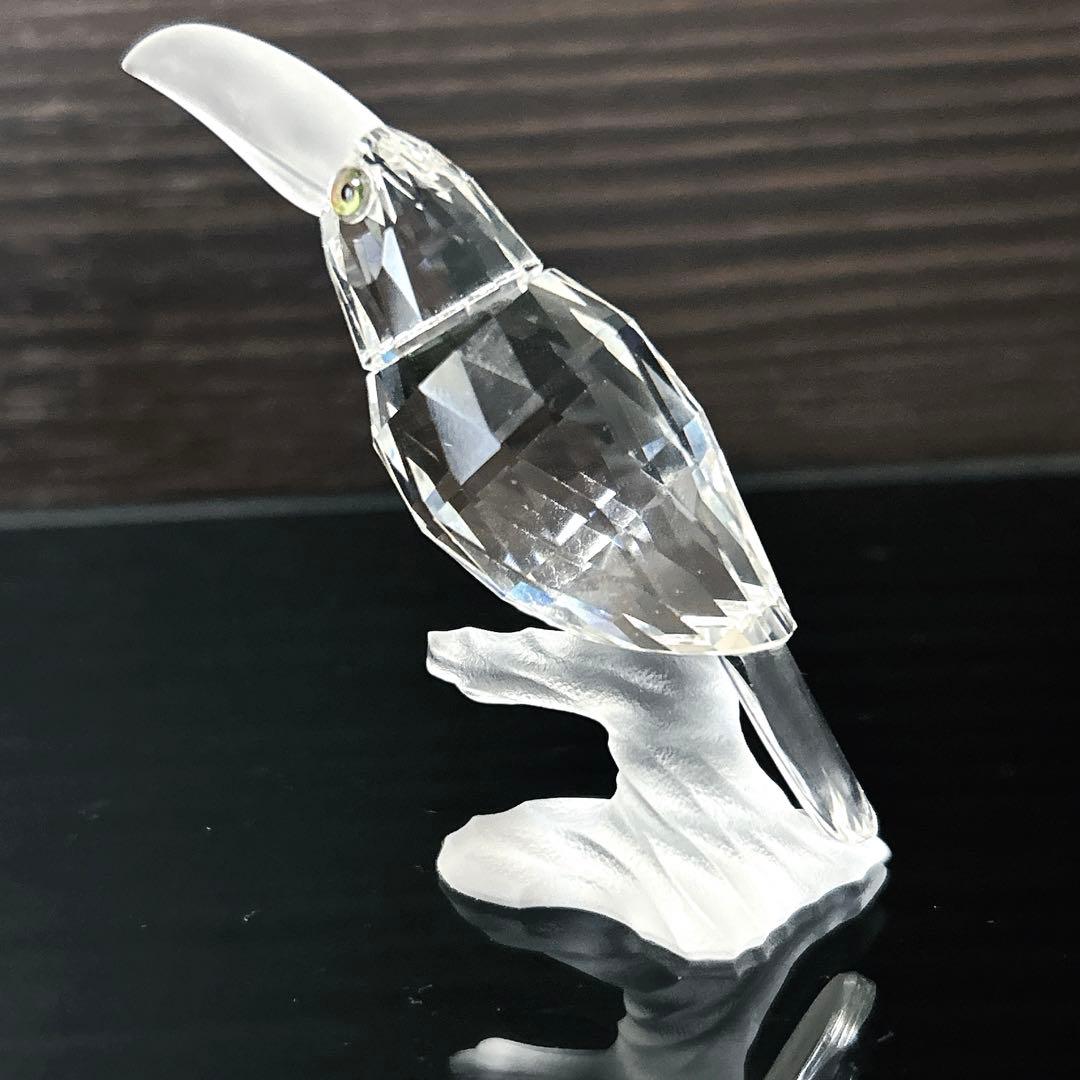 【希少】廃盤品 スワロフスキー フィギュリン オオハシ 鳥 置物