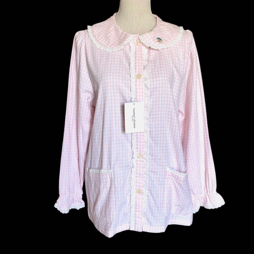 新品⭐️ツモリチサト スリープ チェック パジャマ ピンク Lサイズ 綿100%