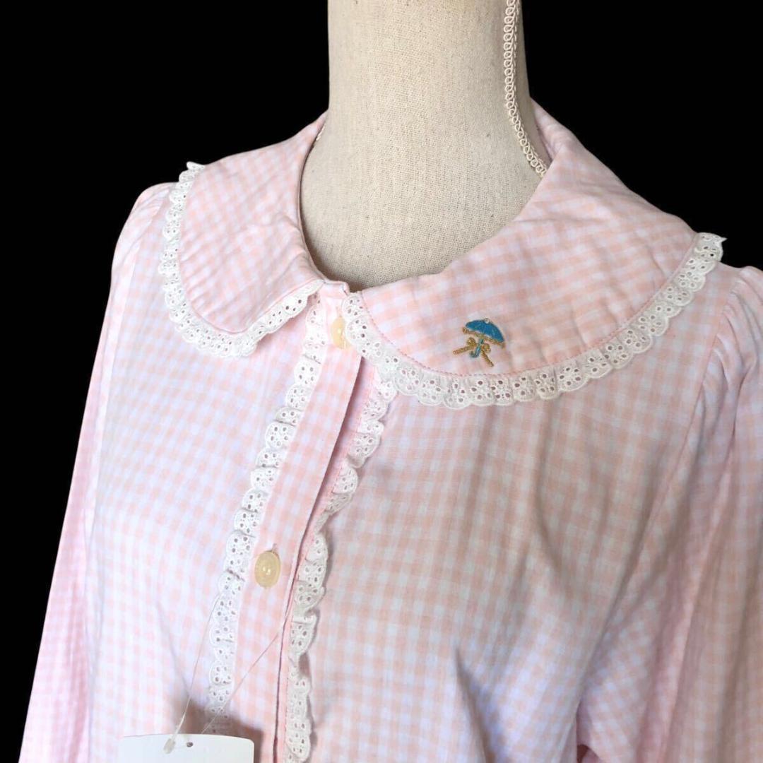 新品⭐️ツモリチサト スリープ チェック パジャマ ピンク Lサイズ 綿100%