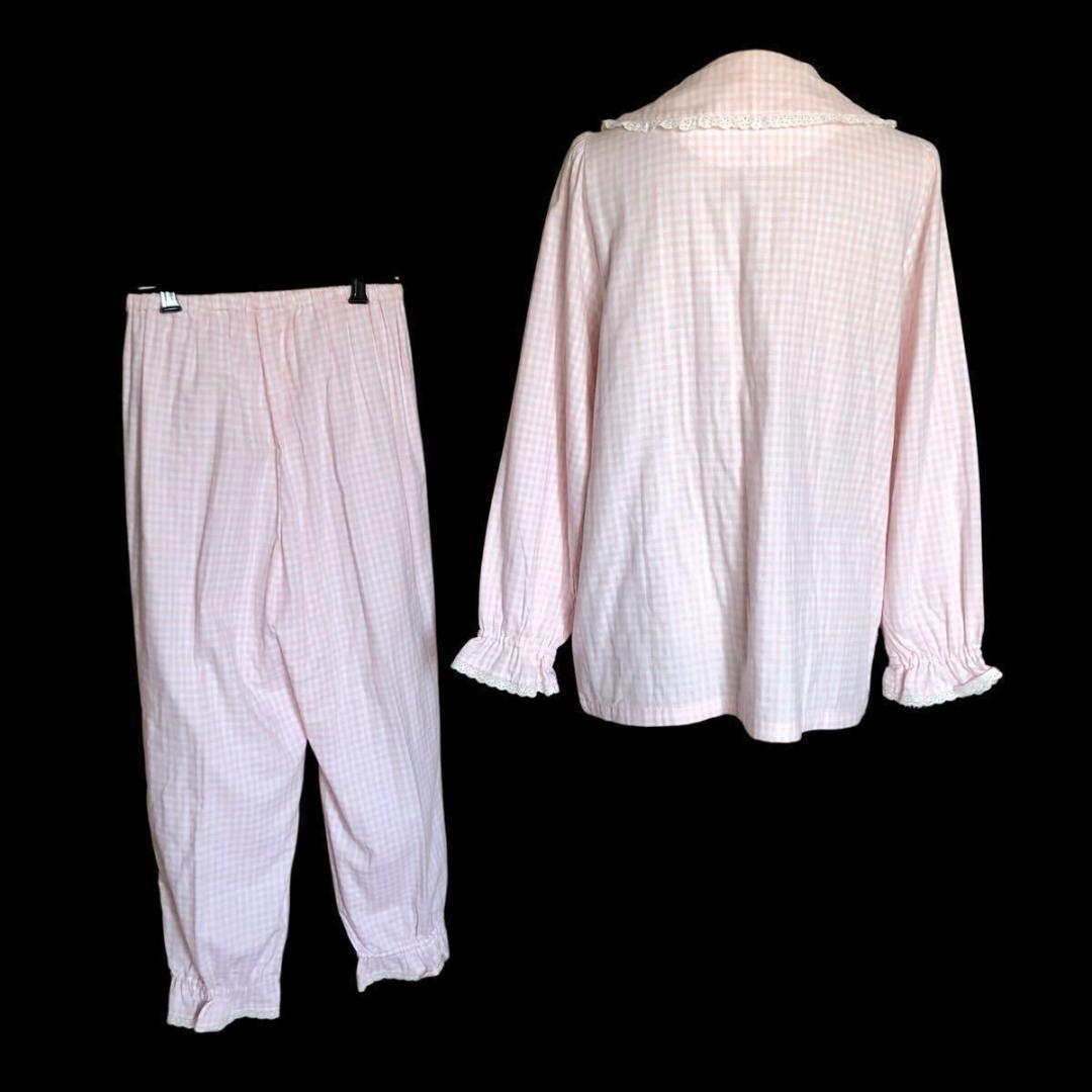 新品⭐️ツモリチサト スリープ チェック パジャマ ピンク Lサイズ 綿100%