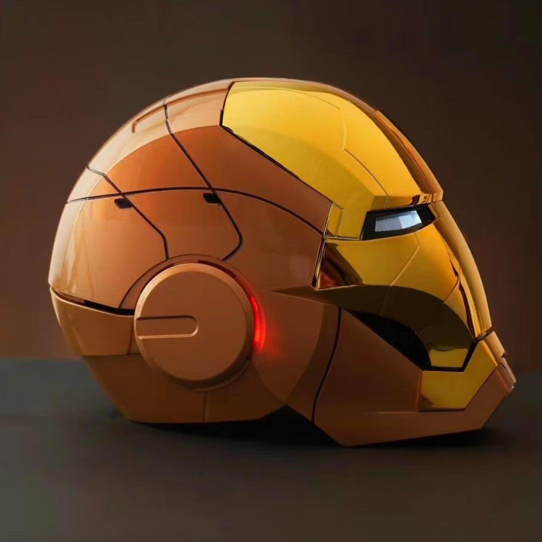新品AUTOKINGアイアンマン マーク5 MK5 ヘルメットマスク ゴールド