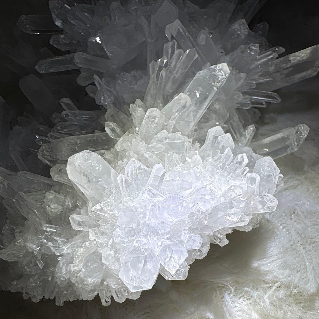 水晶クラスター　菊花水晶　ブレスレット浄化　天然石　置物