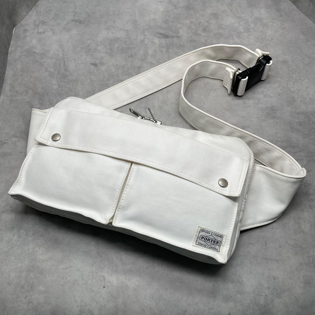 バッグ PORTER FREE STYLE Waist Bag White
