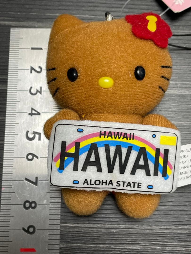 h*K様 激レア　ハローキティ 日焼け　ハワイ限定　ストラップ　サンリオ　201