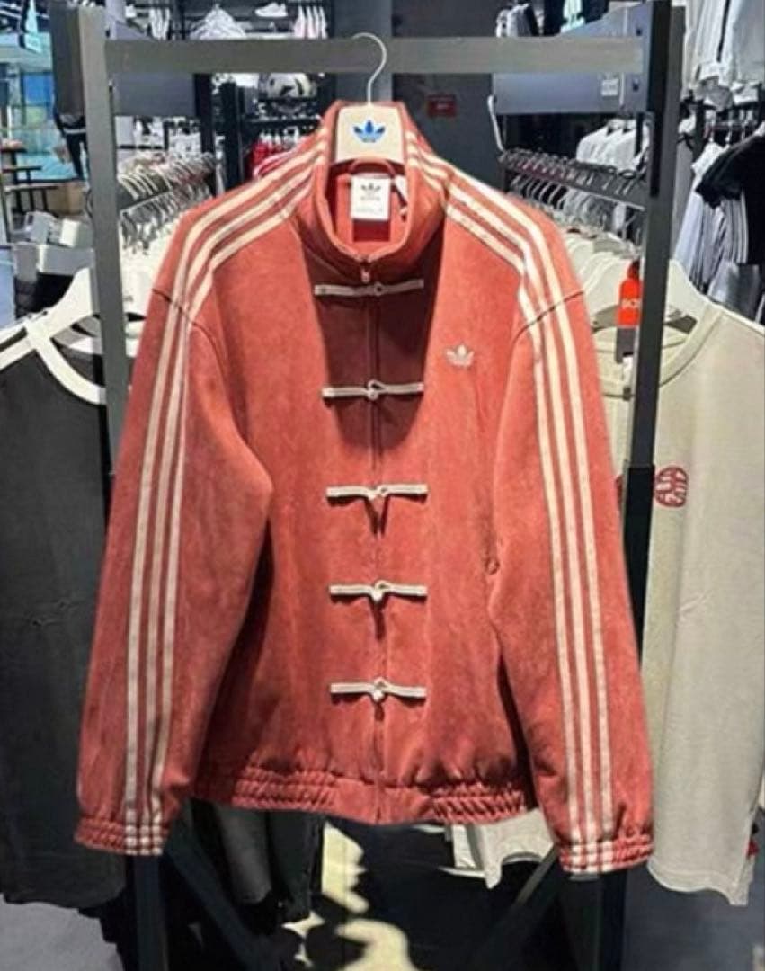 S 海外限定adidas originals スエード トラックジャケット