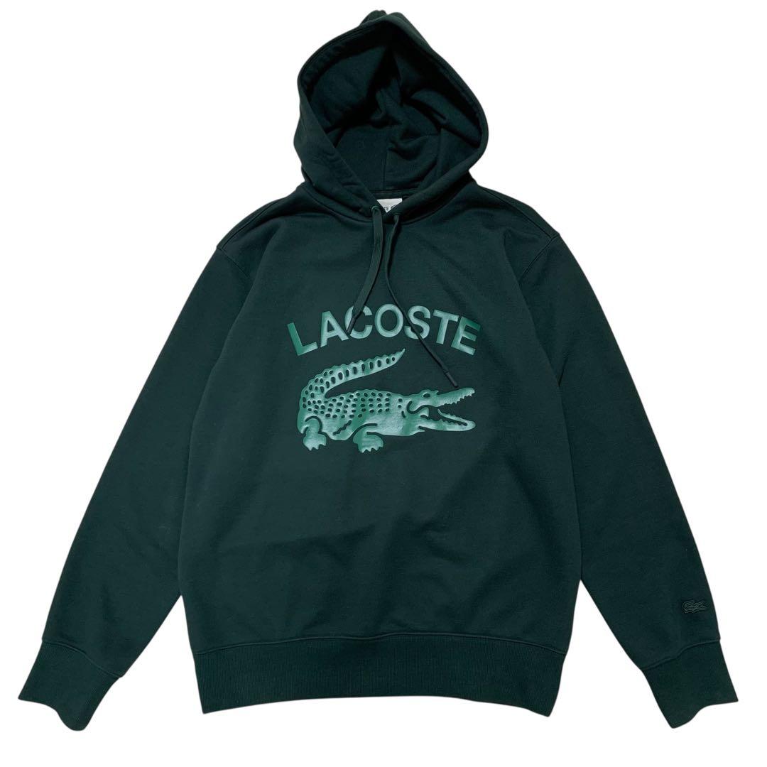 【ラコステ】　プルオーバーパーカー　希少デザイン　デカワニ　スウェット