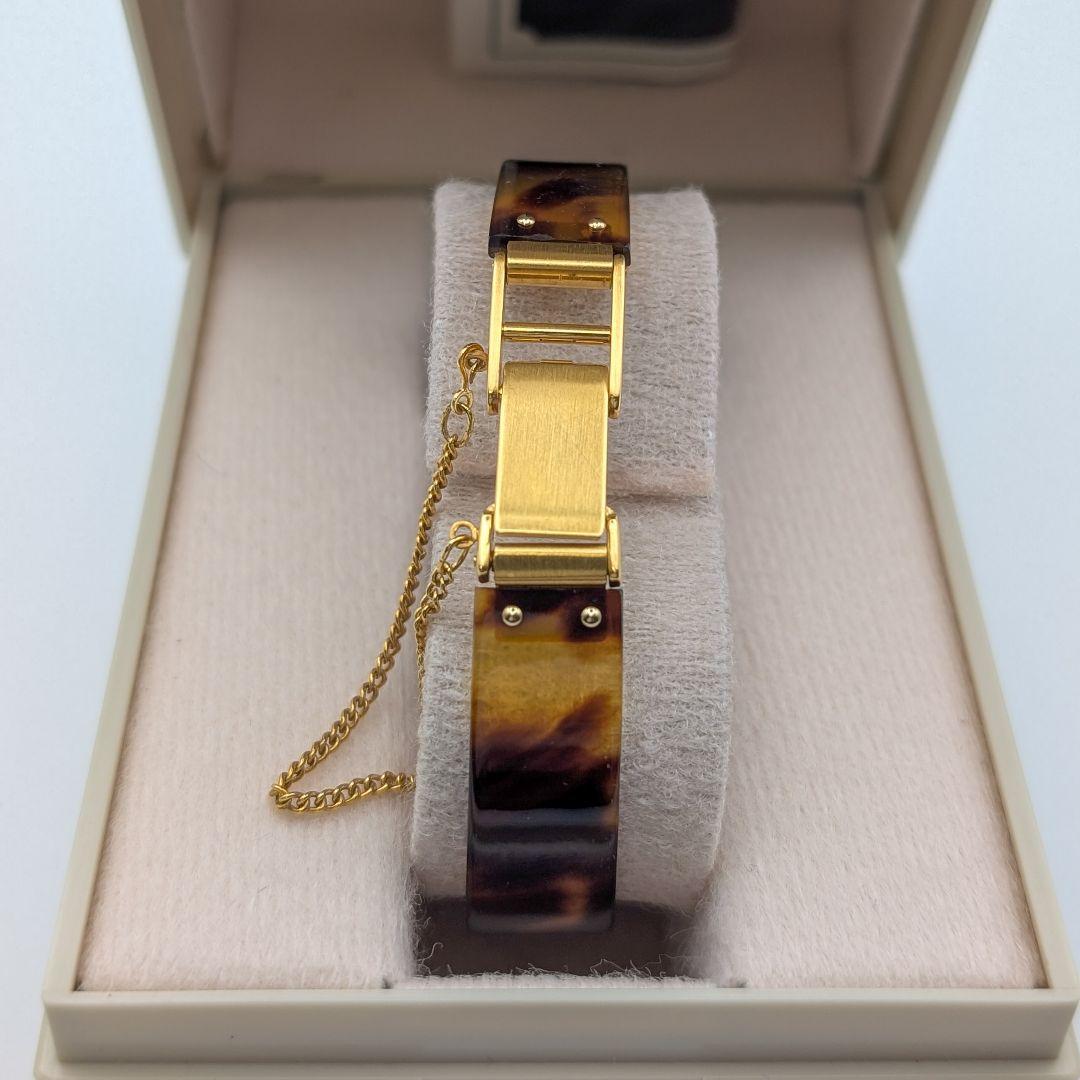 【箱付き/美品】ORIENT ブレイン べっ甲 腕時計 スクエア レディース