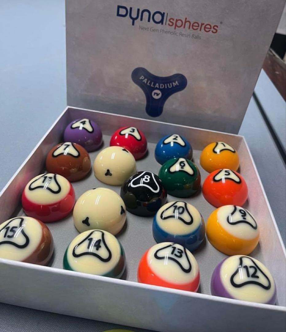 ビリヤード　ダイナスフィア　 PALLADIUMボールセットJPBA公式球