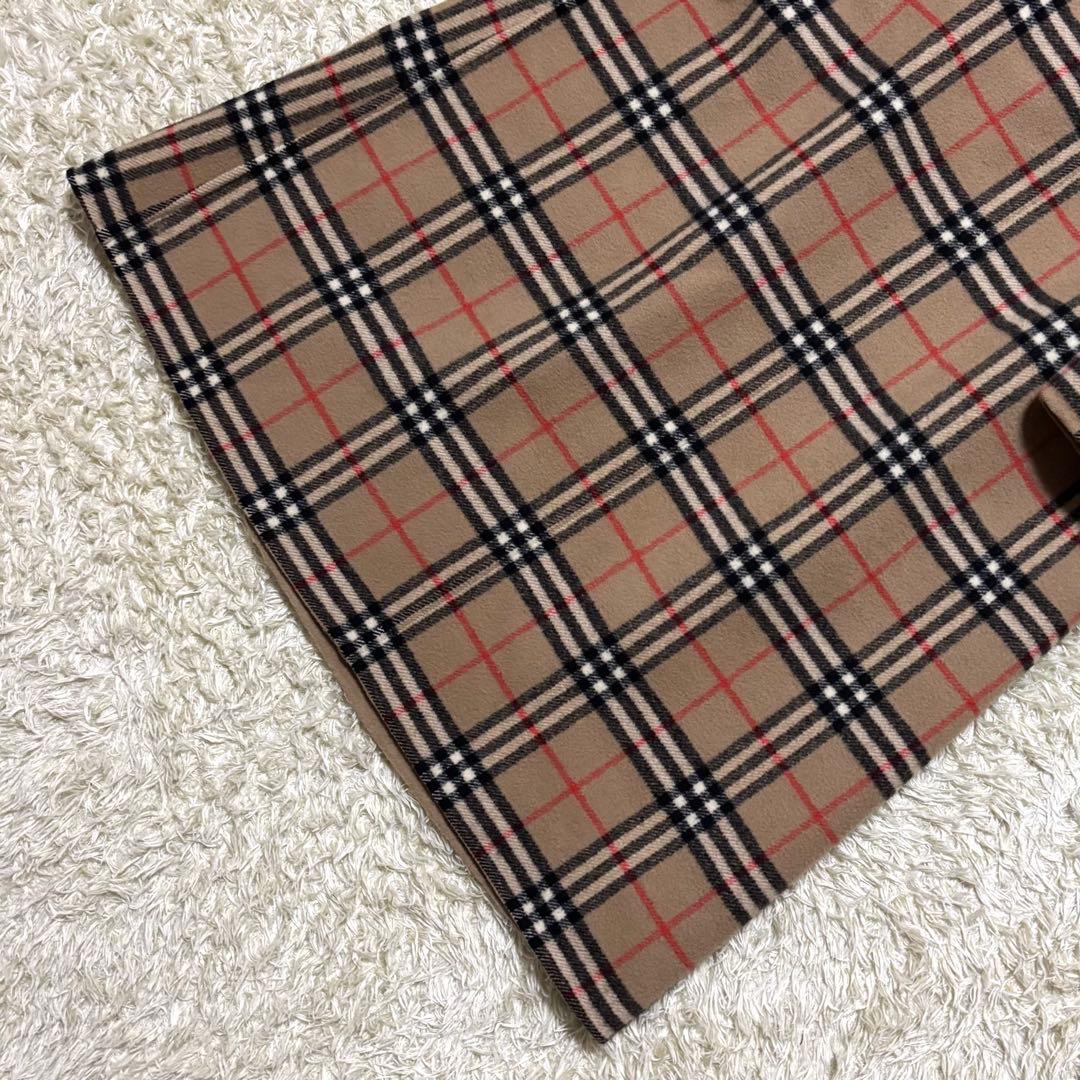 希少 バーバリー ノバチェック ロングコート リバーシブル ウール キャメル 7