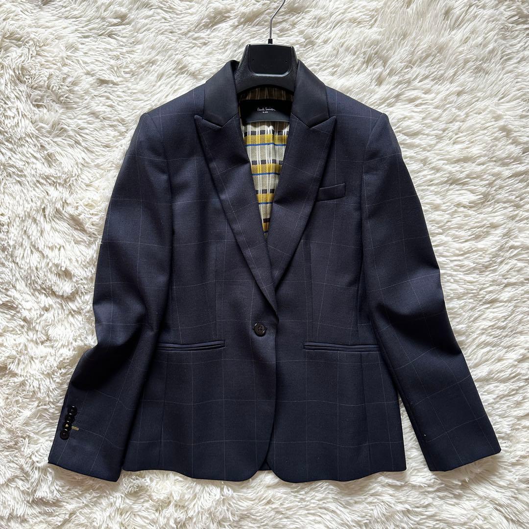 【未使用級】PaulSmith Black レディース スーツ チェック