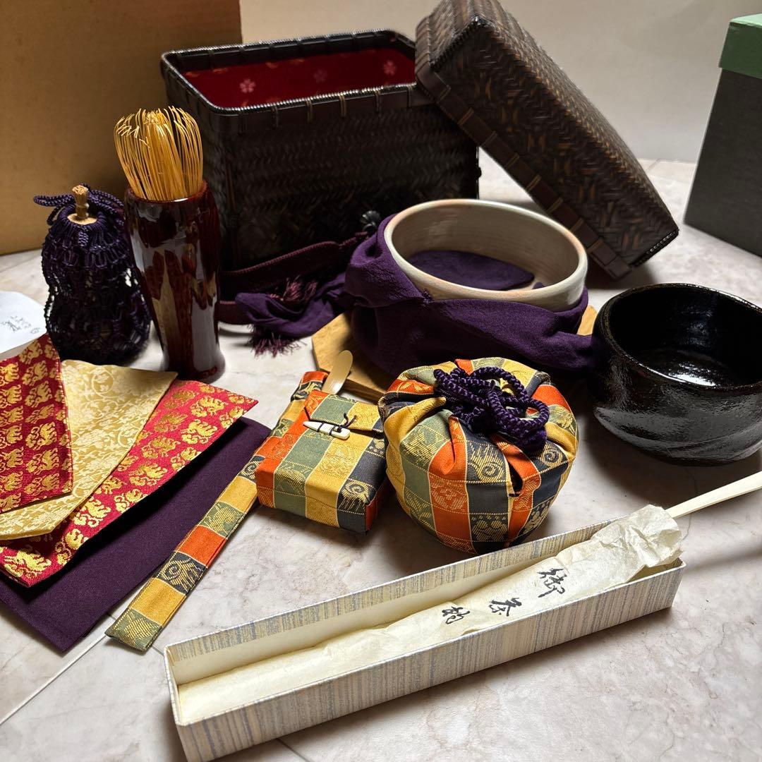 茶道具　茶箱（ちゃばこ）の道具一式