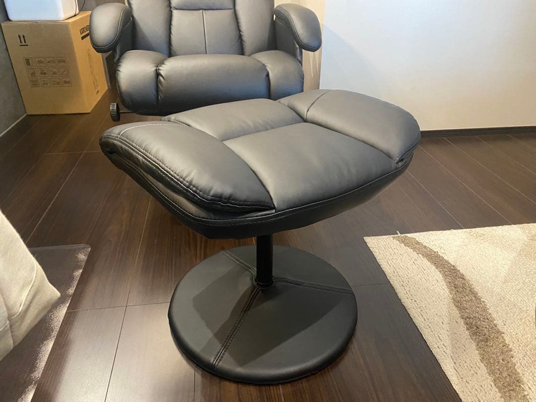 【引き取り限定】東馬 リクライニングチェア パーソナルソファ オットマン付き