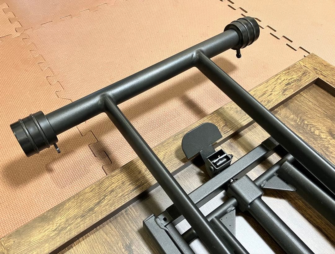 折りたたみ式ガス圧昇降テーブル 120x80cm ブラウン