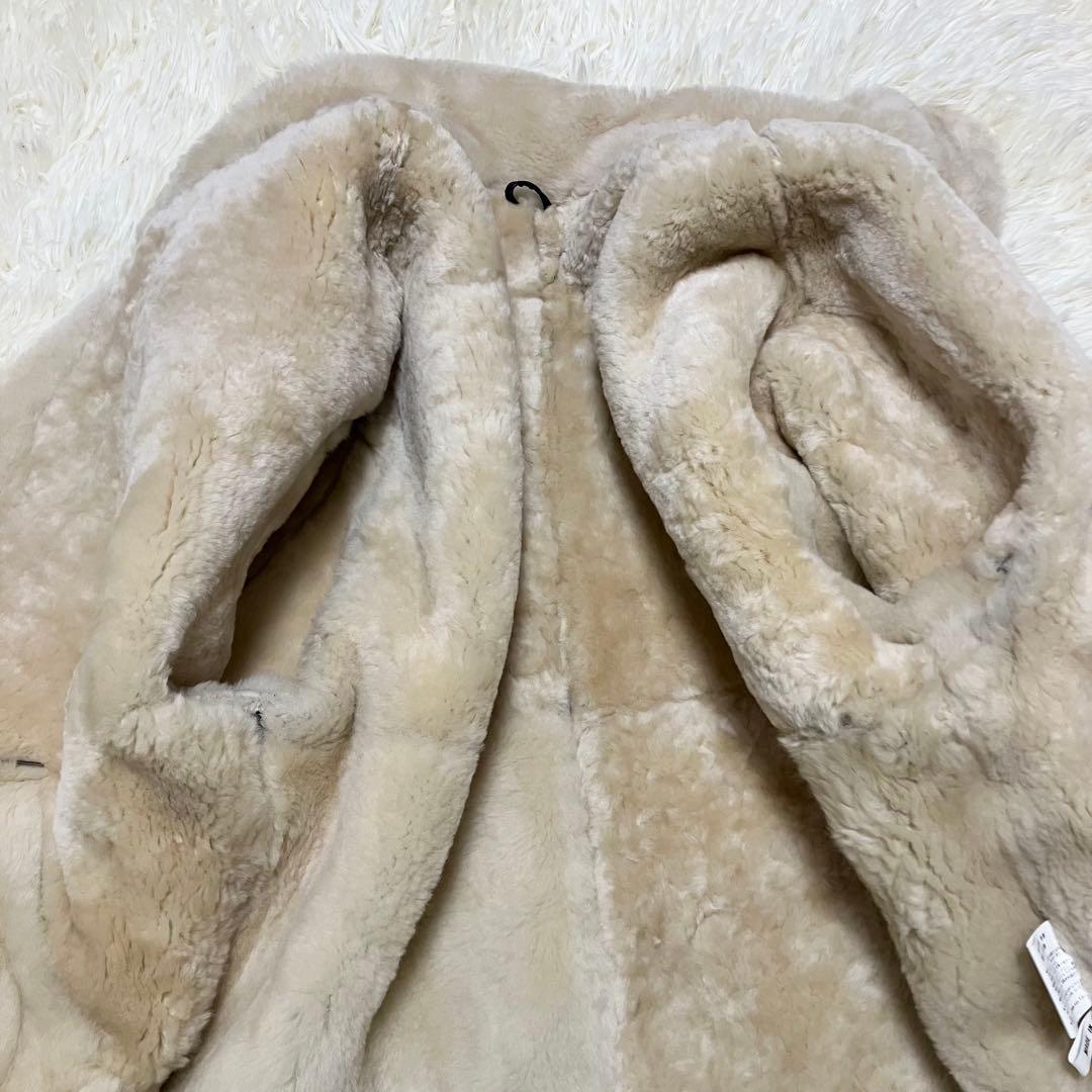 B-3 XL フライトジャケット ムートン ボア ラムレザー ダークブラウン