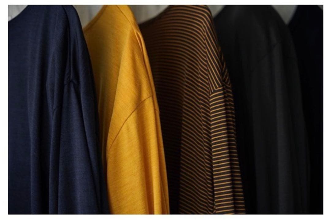 新品未使用23SS MAATE&SONS バスクtee 3番　ネイビーボーダー