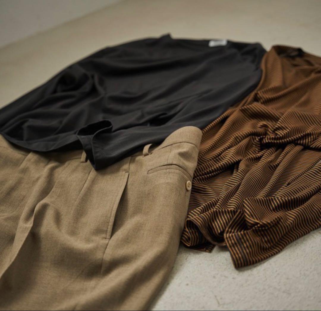 新品未使用23SS MAATE&SONS バスクtee 3番　ネイビーボーダー