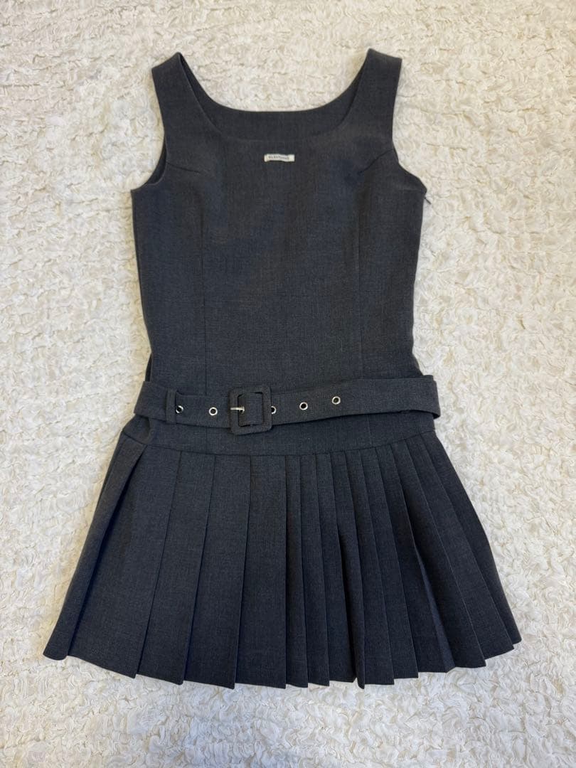 ワンピース silentand asymmetry pleats grace dress
