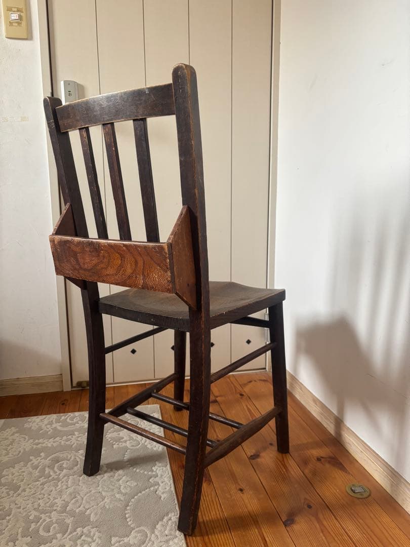 u@gg@　チャーチチェア　アンティーク　ポケット付　1脚