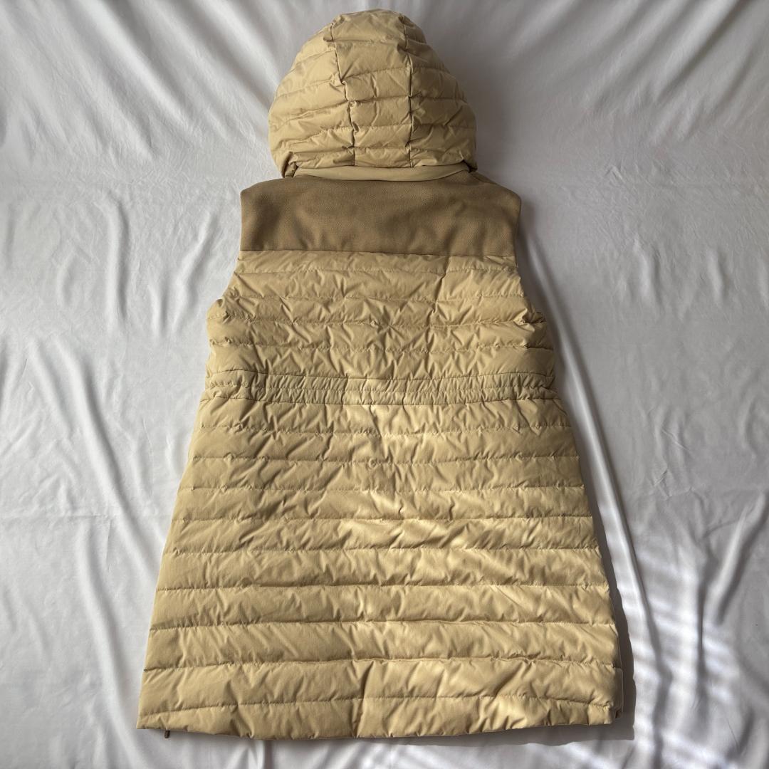 超美品 タトラス ピシアナ ダウン ロングベスト ベージュ 上品コーデ サイズ4