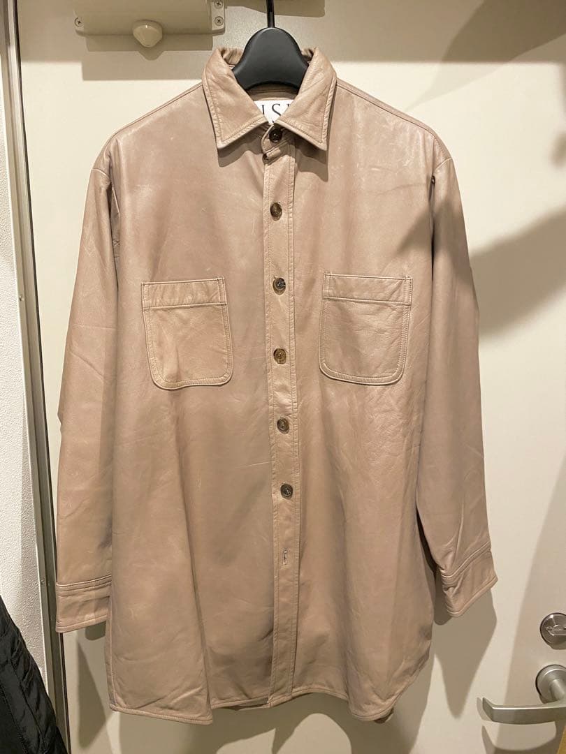 現行品 定価8.8万シシ sisii レザーシャツ レザージャケット