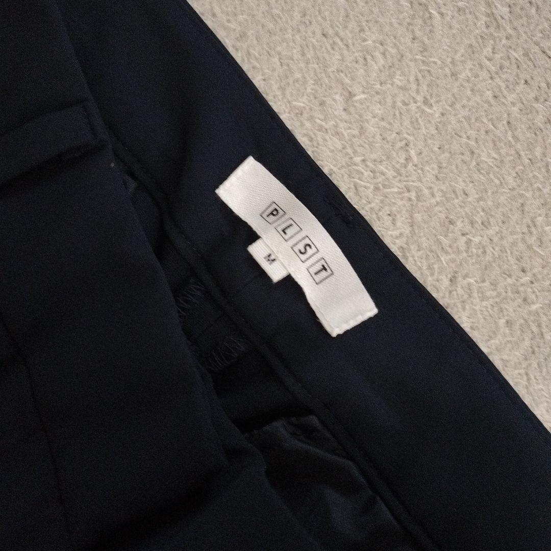 プラステノーカラージャケットパンツセットアッネイビーMサイズセレモニービジネス