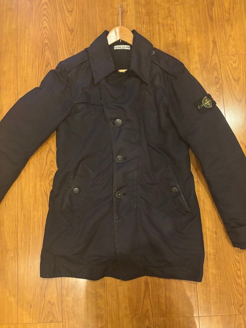 09AW ストーンアイランド トレンチコート ダークネイビー