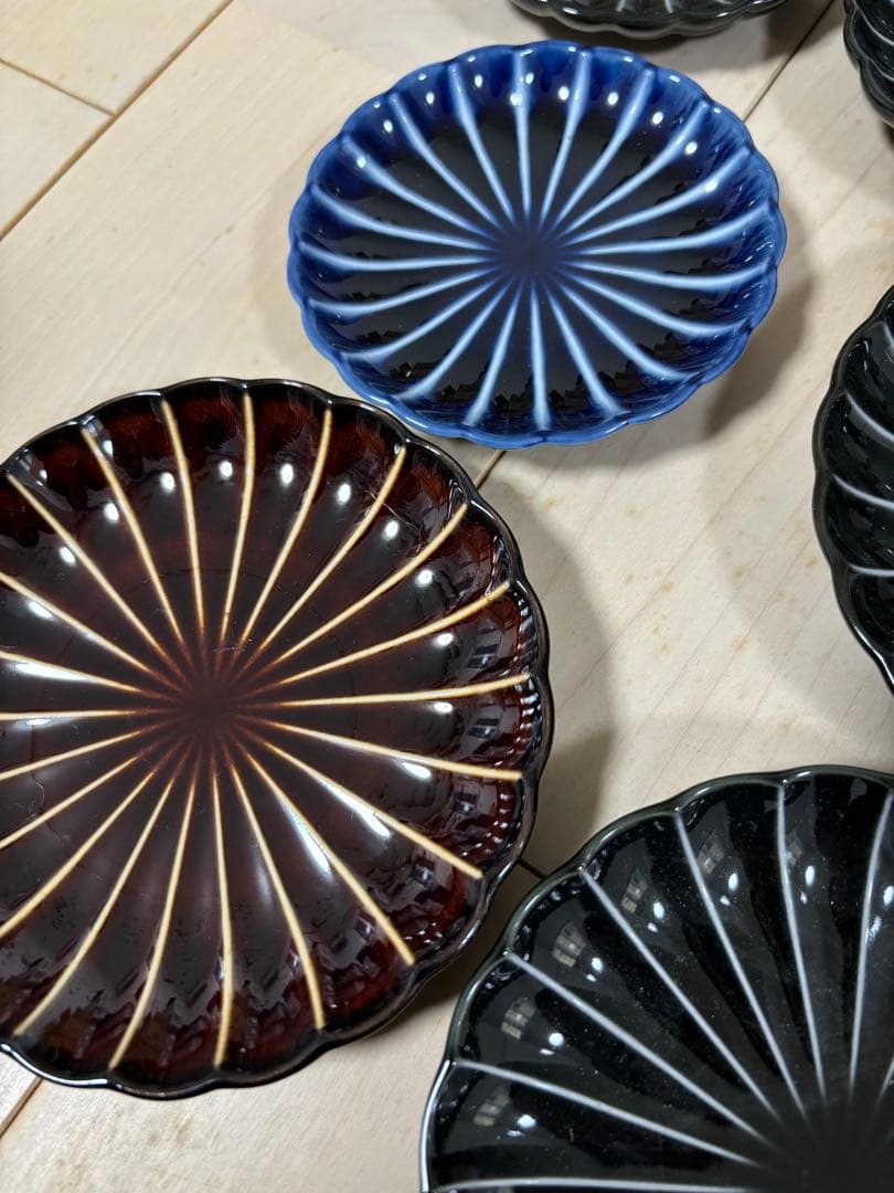 【新品】ぎやまん3寸✖︎4枚、4寸✖️3枚　7枚セット