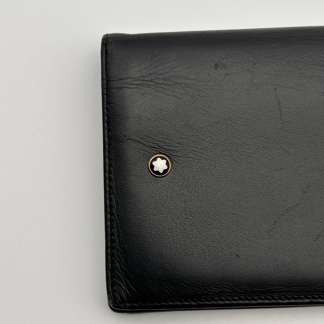 極美品✨ MONTBLANC モンブラン 長財布 レザー ブラック