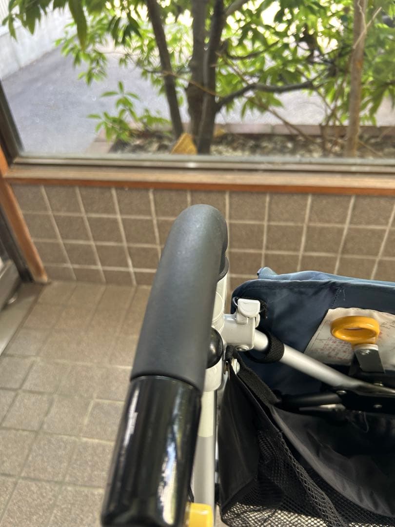 【美品】ブルーのバック付き歩行器　シルバーカー　ヘルシーワン