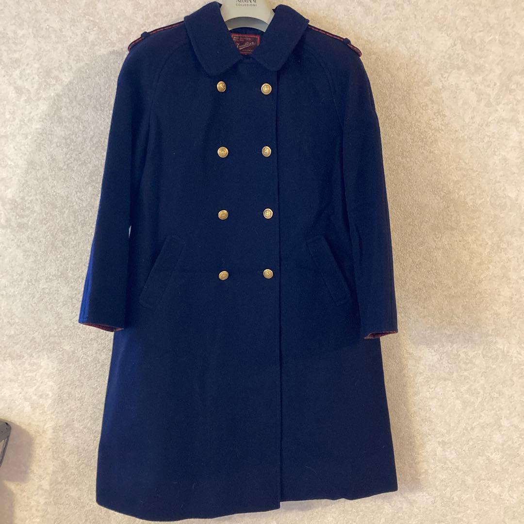 Familiar ファミリア　ネイビー ダブル　ウールコート